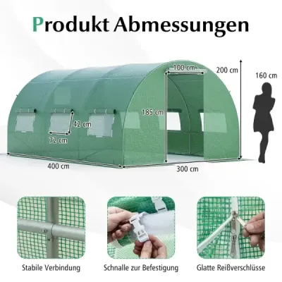 sera 4 x 3 x 2m Verde