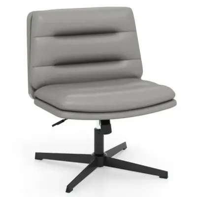 Scaun Schneidersitz cu Tapițerie Gros Înălțime reglabil Lathe Scaun birou Grey