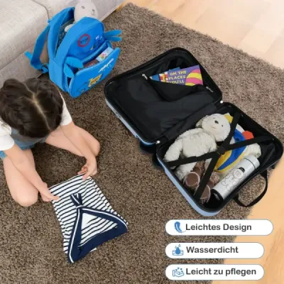 2 piese cutie pentru copii + rucsac 47 cm cutie de scaun lung și 30 cm excavator rucsac larg