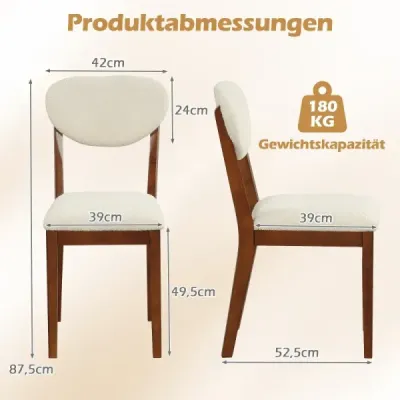 2 scaune din sufragerie cu scaun capitonat & 180 kg capacitate scaune bucatarie scaune dining