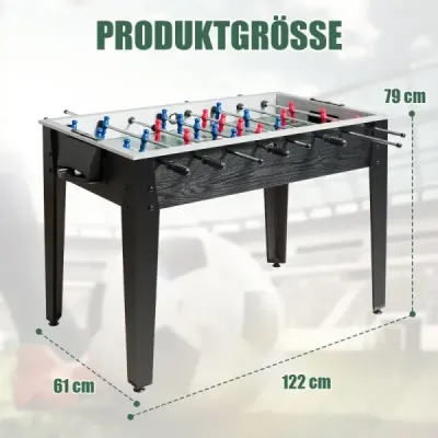 Scaun de masa pentru adulti si copii 122 x 61 x 79cm Negru