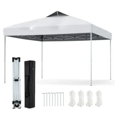 Pavilion 3x3m pliere pavilion rezistent la apa protecție UV stabil 50+ parte cort pliabil cort alb