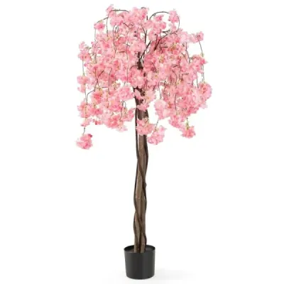 Floare de arta cu flori roz 163 cm