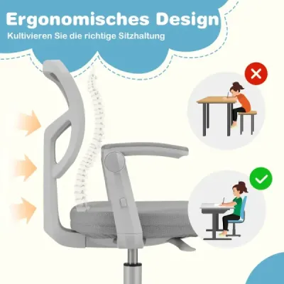scaun de birou pentru copii cu 41-52 cm inaltime reglabila a scaunului