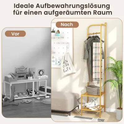 metal colț rack haina cu cârlig de top Rack de haine libertină aur