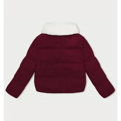 Jacheta pentru femei Corduroy cu stil J de top Bordowa (5M3230-1)