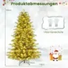 180 cm Copac artificial de Crăciun cu iluminat Tannenbaum Christbaum verde