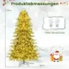 210 cm Copac artificial de Crăciun cu iluminat Tannenbaum Christbaum verde