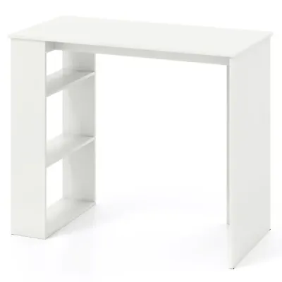 masa calculator birou 90 cm cu bibliotecă birou modern și simplu birou alb