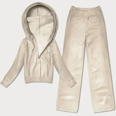 Tricou cu două piese şi pantaloni bej (26C8803-159)