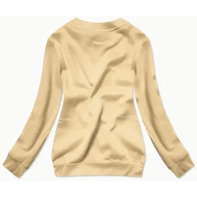 Costum de trening pentru femei cu bej deschis (W01-159)