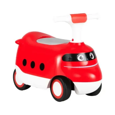 masina glisanta pentru copii mici vehicul glisant cu corn & spațiu de stocare roșu