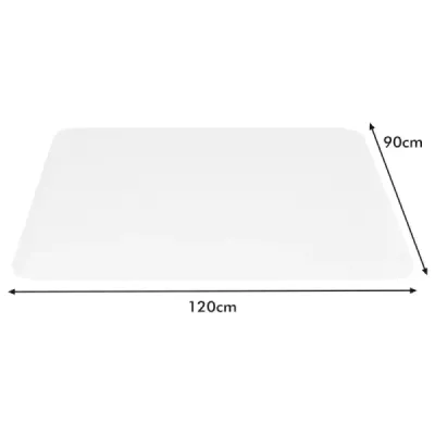 120 x 90 cm Suport pentru scaune Office Protecţie din PVC transparent mat podea protecţie covor