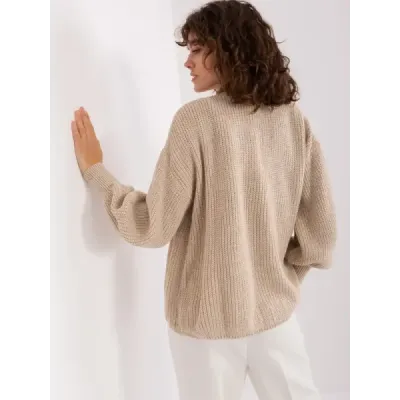 Top din două piese + pulover bej (8019)