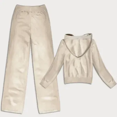Tricou cu două piese şi pantaloni bej (26C8803-159)