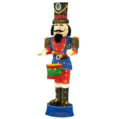 Crăciun Nussknacker figura mare iluminat decorare de Crăciun XXL 185 cm