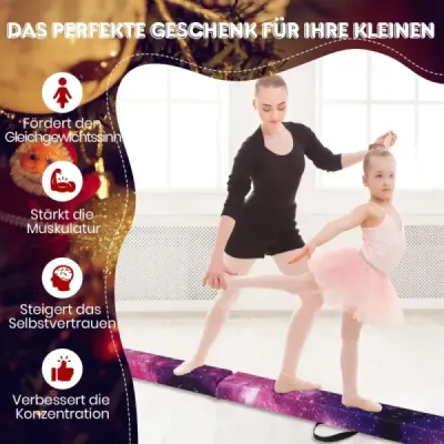 270 cm Swinging grinzi Copii Balancer grinzi pliabile Gimnastică cu mâner Purple
