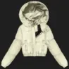 Sacou scurt de iarnă puffer J Style ecru (5M3360-254)