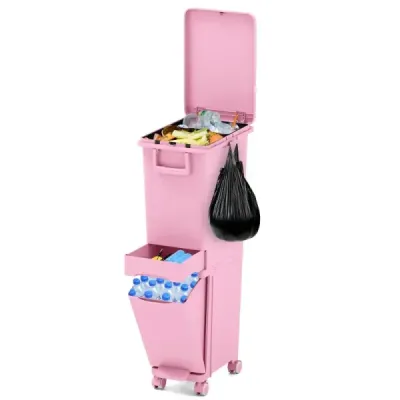 Deşeuri multifuncţionale de containere bucătărie găleată deşeuri cu găleată de fund înclinată Rosa