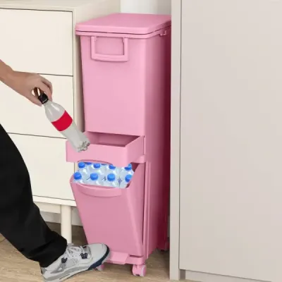 Deşeuri multifuncţionale de containere bucătărie găleată deşeuri cu găleată de fund înclinată Rosa