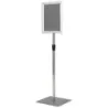 A4 Infostand 2er-Pack stand de afisare cu baza mare de metal cadru argintiu