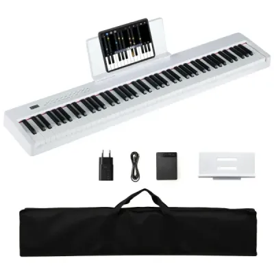 88 Chei Digital Piano Portable complet Format electric tastatură alb