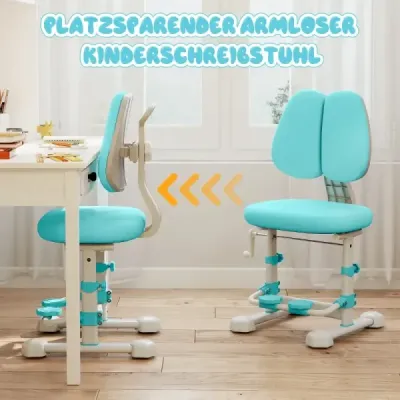scaun birou pentru copii scaun ergonomic cu repaus reglabil dublu spate