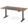 Birou electric în picioare 140 x 70 cm înălțime reglabil birou ergonomic scaun-steh birou Brown