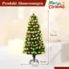 150 cm Brad artificial de Craciun cu Iluminat &amp; Sternspitze Mini Tannenbaum Christbaum
