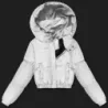 Jacheta scurta de iarna puffer J Stil gri deschis (5M3260-92)