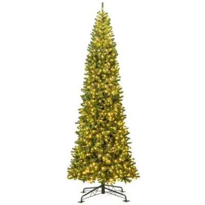 360 cm Iluminat artificial pom de Crăciun brad cu 2536 PVC ramuri sfaturi verde