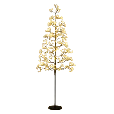 Arbore de iluminat LED 150 cm Arbore de iluminat cu 1000 de lumini albe calde LED-uri copac interior de iluminat ramuri cu Zemenstand