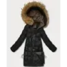 Jacheta pentru femei cu patinaj decorativ J Stil negru (5M351-392)