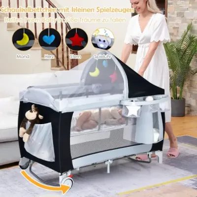 pătuţ pătuţ pătuţ pat pat pătuţ masă de rulare leagăn gazon + bagaj negru
