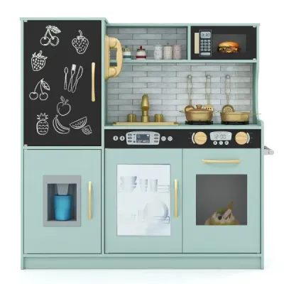 Joacă Bucătărie pentru Joacă Bucătărie Set pentru copii mici cu Tabelul 82 x 24 x 80 cm Verde