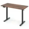 120 x 60 cm inaltime birou reglabil cu cârlig electric birou standing Rustic maro