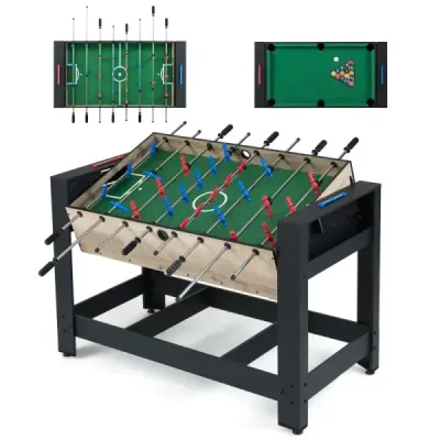 2 in 1 Masa multi pivotabila cu masa de masa de fotbal si biliard