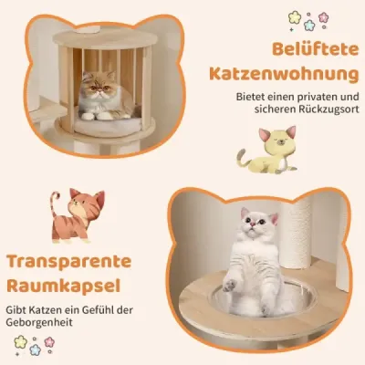 185 cm Scratch cu dungi groase & Cat Cave & Room Capsule & Seat & scara