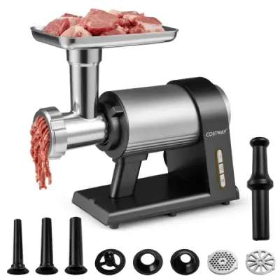 tocator de carne electric 2000W mașină de carne tocată cu 3 conducte de umplere cârnați 3 discuri perforate