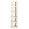 360° raft de birou transparent 36,5 x 36 x 174 cm Alb