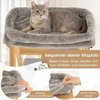 Scratch & scara cu Sisal scratch post & dana pliabila
