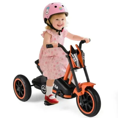 Biciclete pentru copii cu 3 roți robuste și pedale picior biciclete pentru copii Orange