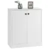 Sideboard dulap de depozitare modern cu 2 usi dulap de depozitare moderne cu 3 rafturi alb
