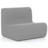 Sac de scaune confortabile canapea scaun cu moale catifea &amp; suport ergonomic confortabil scaun de lectură singur gri