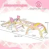 Triangle Set 8-in-1 Foldable Alpinism Toy Montessori Set de alpinism de lemn Scafold alpinism pentru copii Macaron