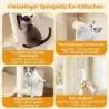 205 cm Scratch mare mai multe etape copac pisica cu 2 peșteri 2 zone culcat Sisal-Kratzpfosten Bej
