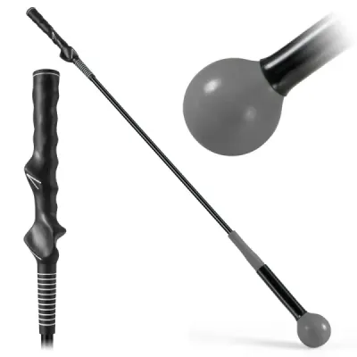 100cm ajutor de formare golf cu cap de greutate pentru mâner de flexibilitate echilibru gri