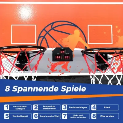 Arcade pliabil baschet joc copii baschet baschet cu 8 moduri de joc interesante
