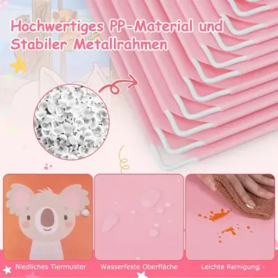Cabinet pentru copii cu 8 Cube & Spânzurare Area Cute Cartoon Roz rochie