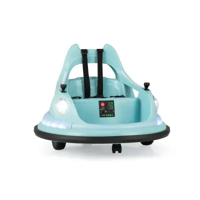 Bateria electrica pentru copii cu telecomanda si joystick-uri de 360° albastru